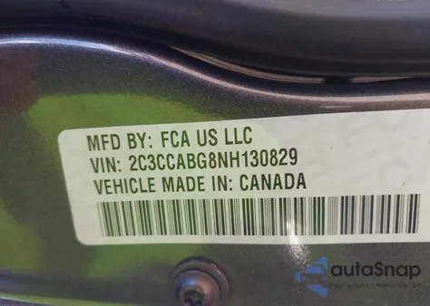 2022 Chrysler 300 S из США, поврежденный, VIN 2C3CCABG8NH130829